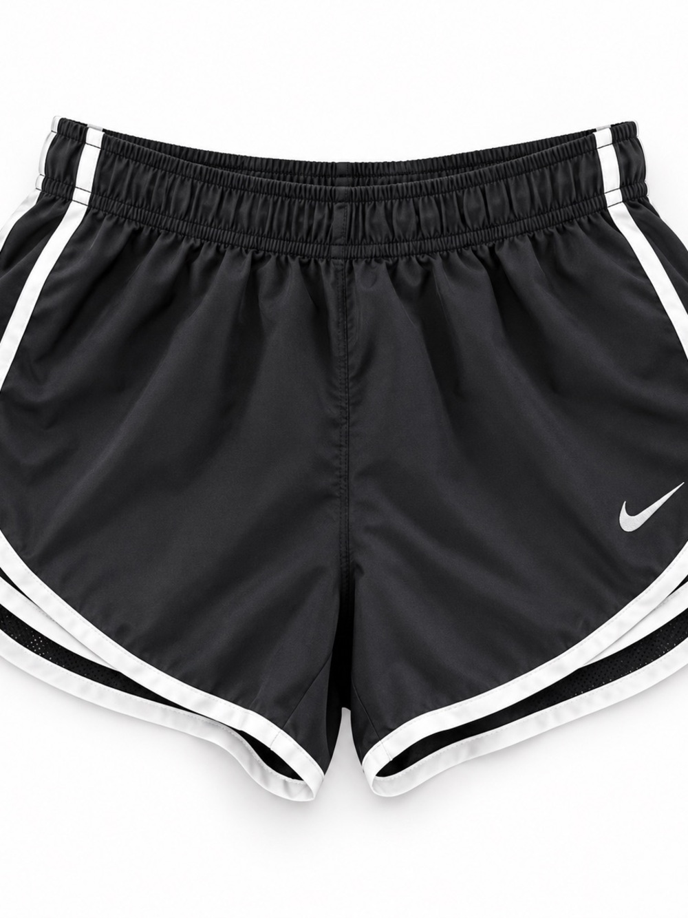 Nike Women’s Black Athletic Shorts with White Trim